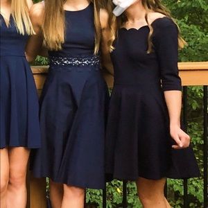 Lulu’s Navy Scallop Dress